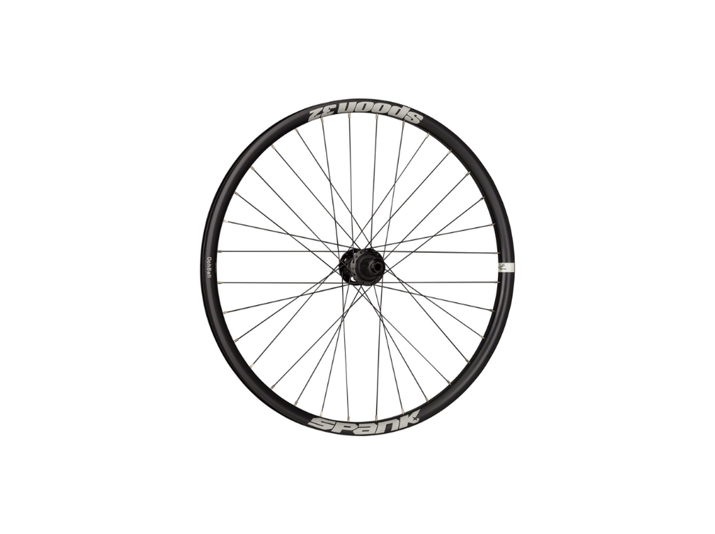 [SPANK WHEELSET SPOON-32 26&quot; WHEELSET, 32H, 135MMX12MM THRU R / 110X20MM F, BLACK BLACK C08SN01020AMSPK] Spoon 32 Wheelset (135mmx12mm Thru R / 110x20mm F)