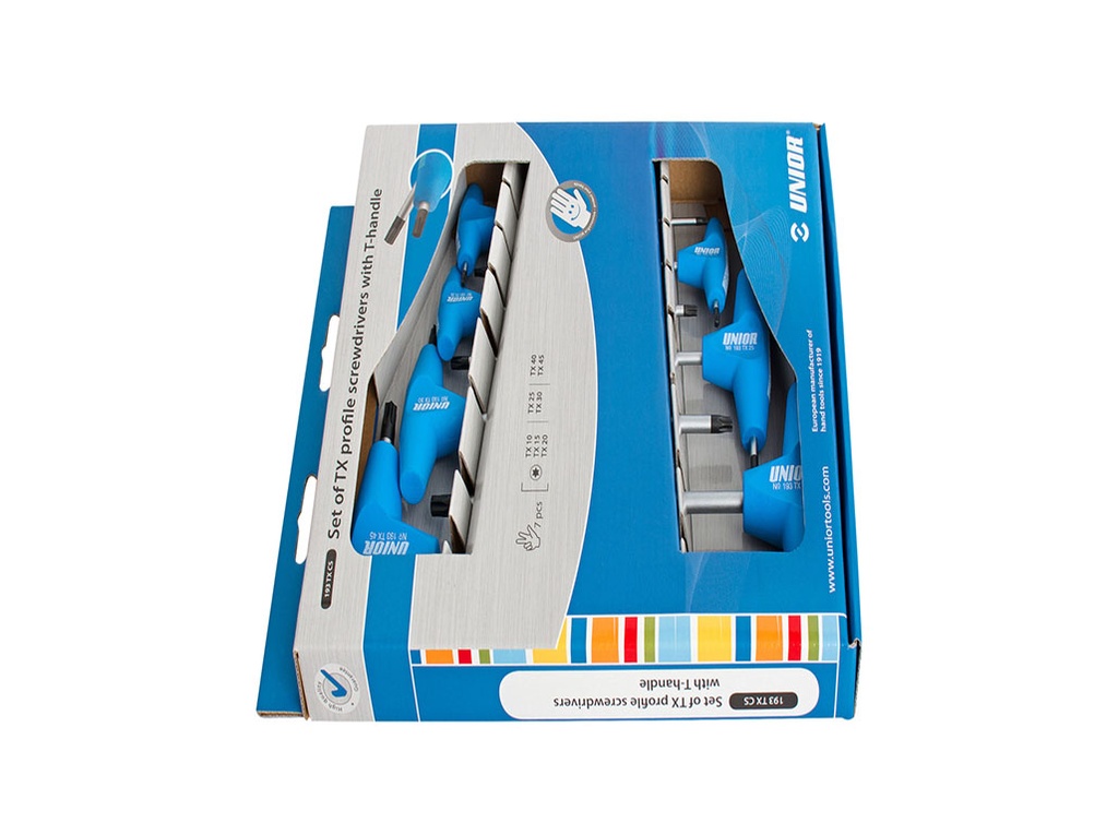 [607888] 193TXCS Set Of Tx Profile Screwdrivers With T-Handle In Carton Box