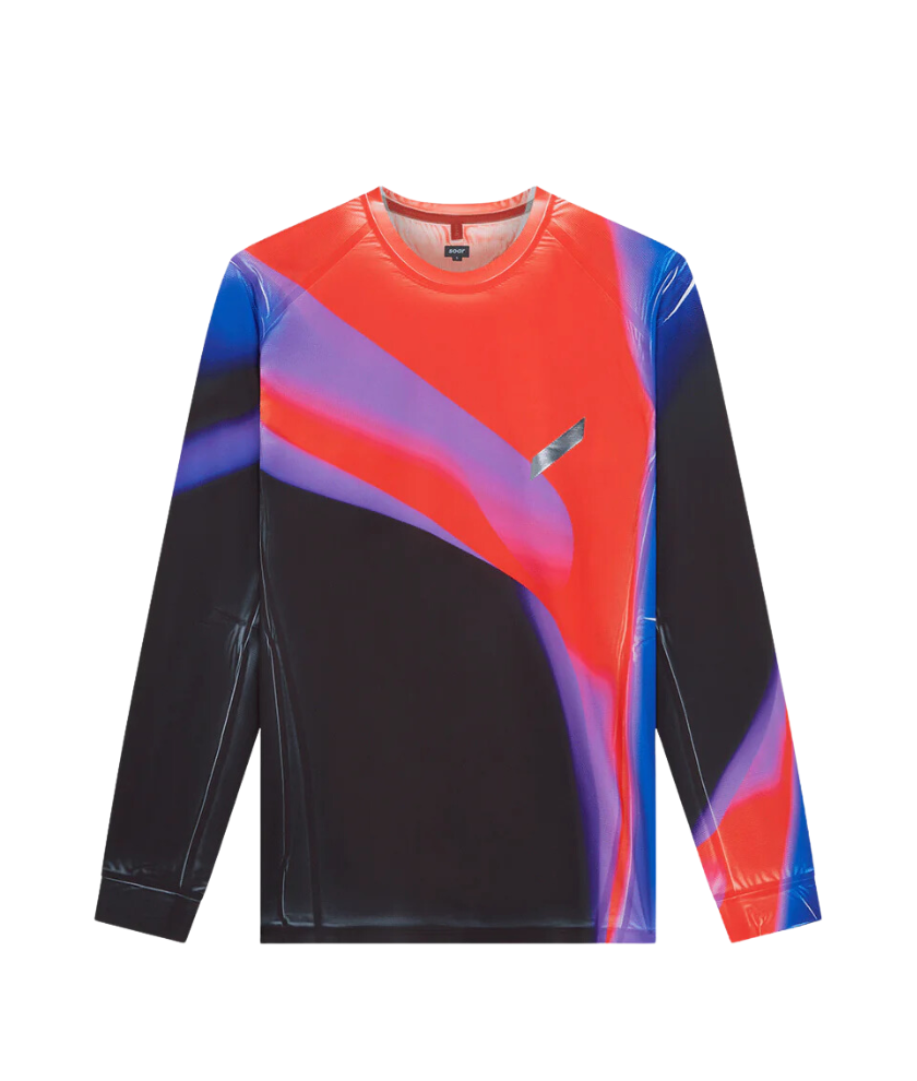 Men's LS Printed Tech T