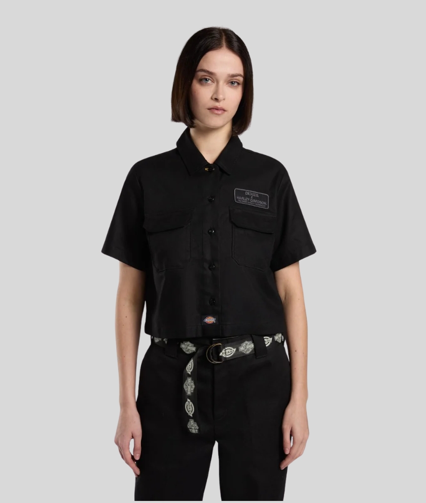 X HD Crop Work Shirt Women 