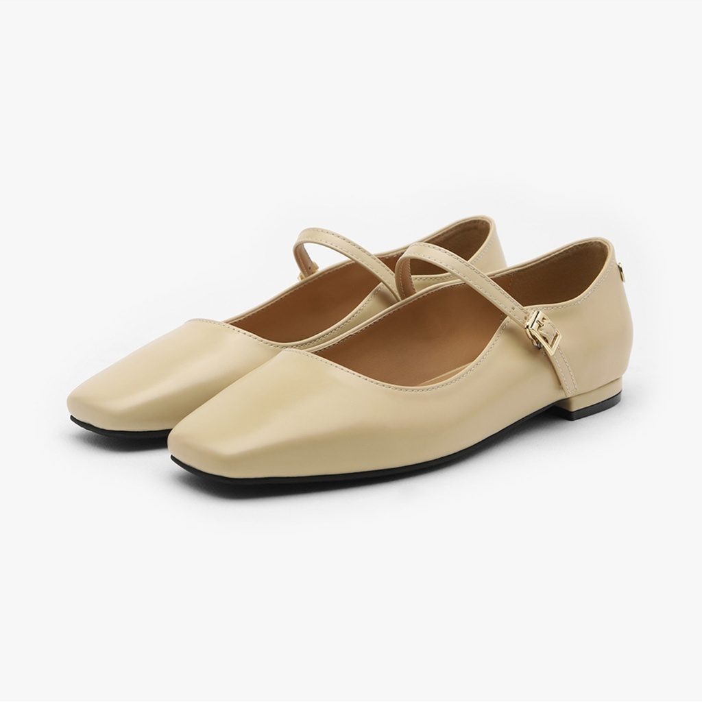 Ariel Square Maryjane Flats (1cm)