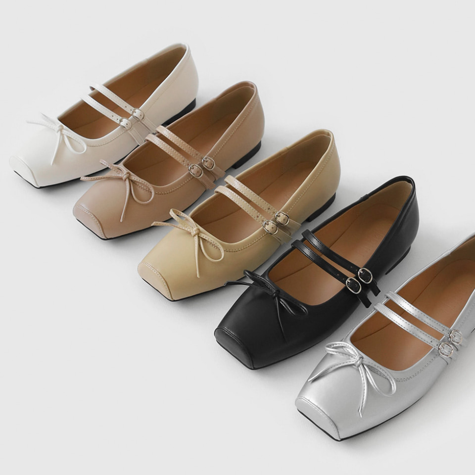 Morie Maryjane Flats (1cm)