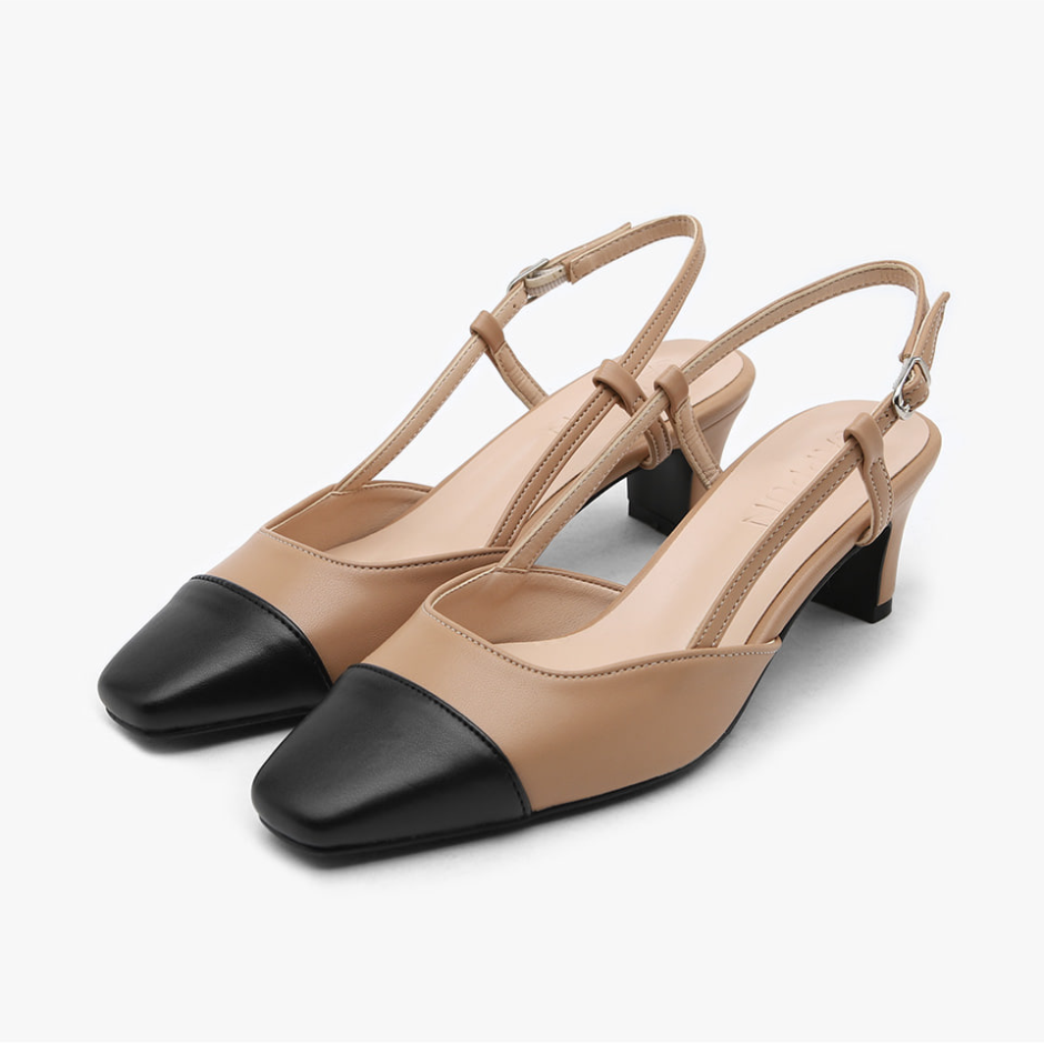 Irove two tone Slingback (5cm)