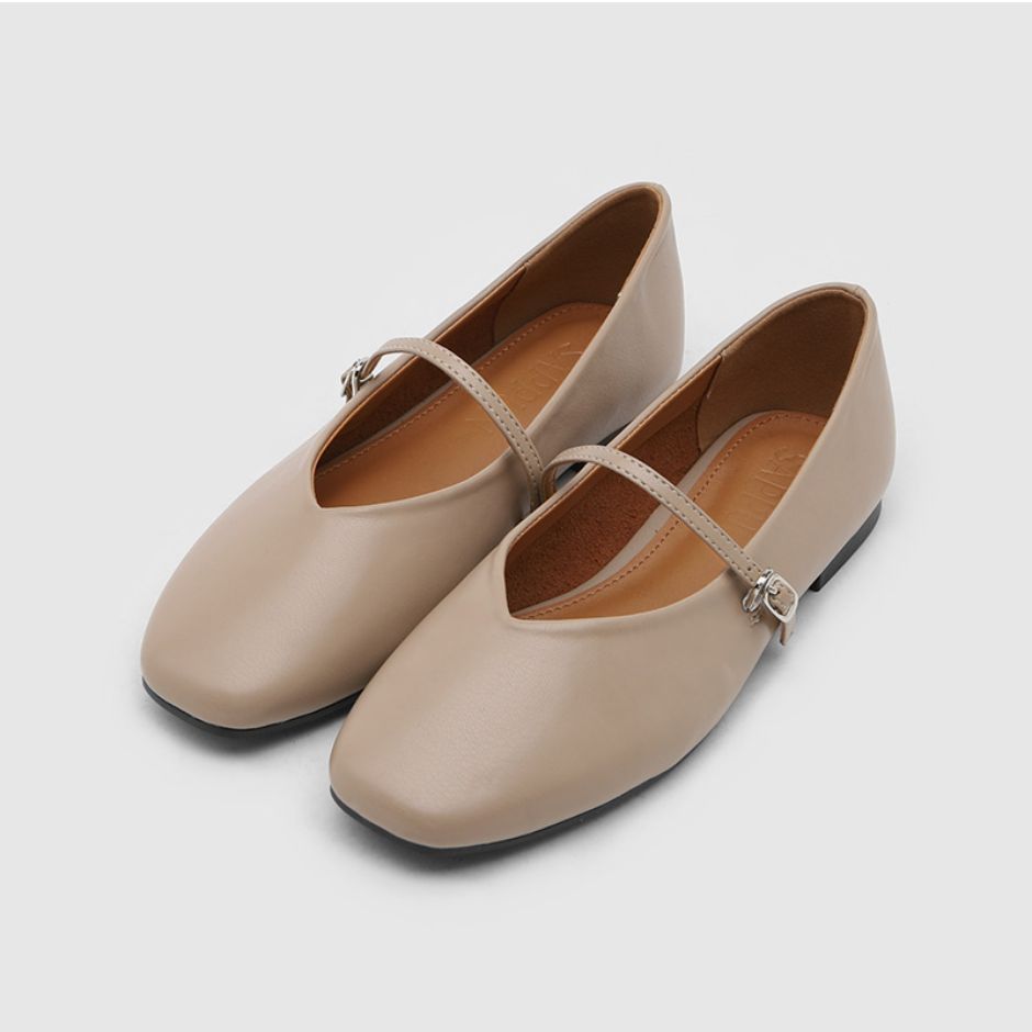 Honeydew Maryjane Flats (1cm)