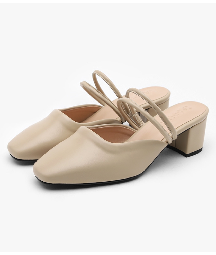 Kipley Strap Mule Heels (5cm)