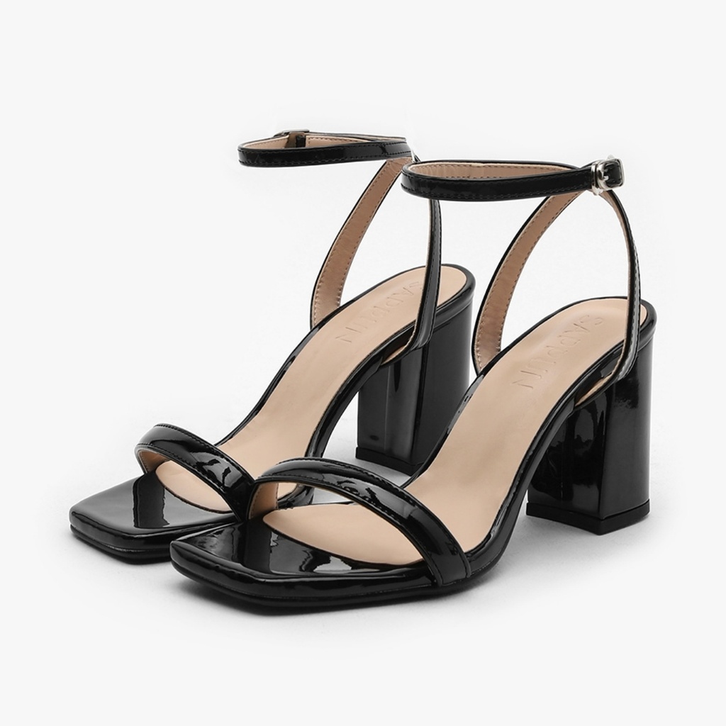 Shoeplin Enamel High Heels Sandals (5cm)