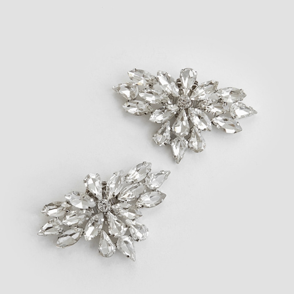 [292922] Maple Cubic Shoes Brooch