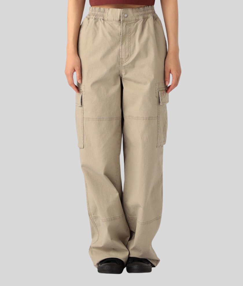 Cotton Twill Cargo Pants Women