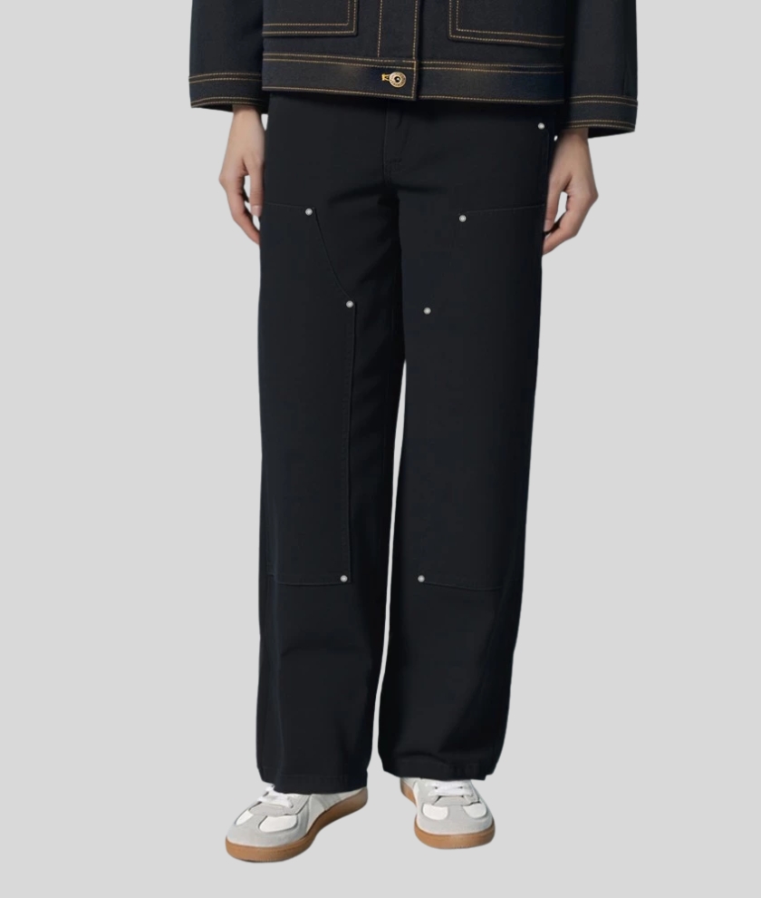Canvas Double Knee Pants Women