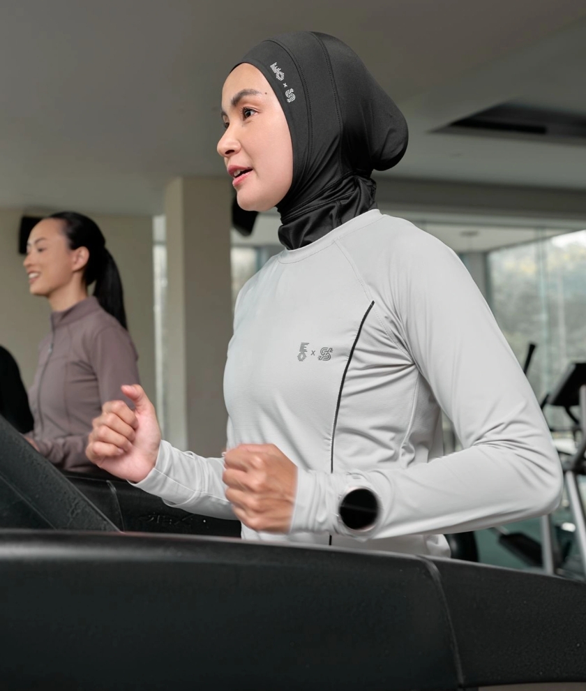 [HJSP-BLK] Hijab Sport Soraya X Np