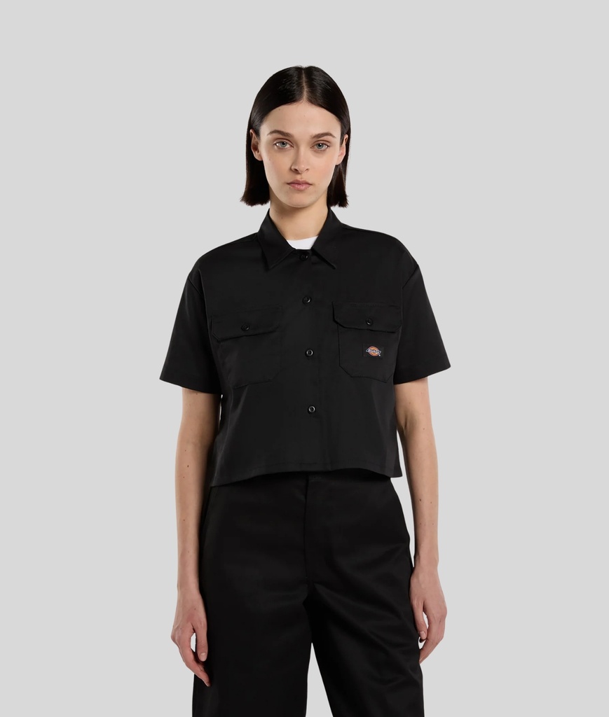 SS Cropped Work Shirt Women