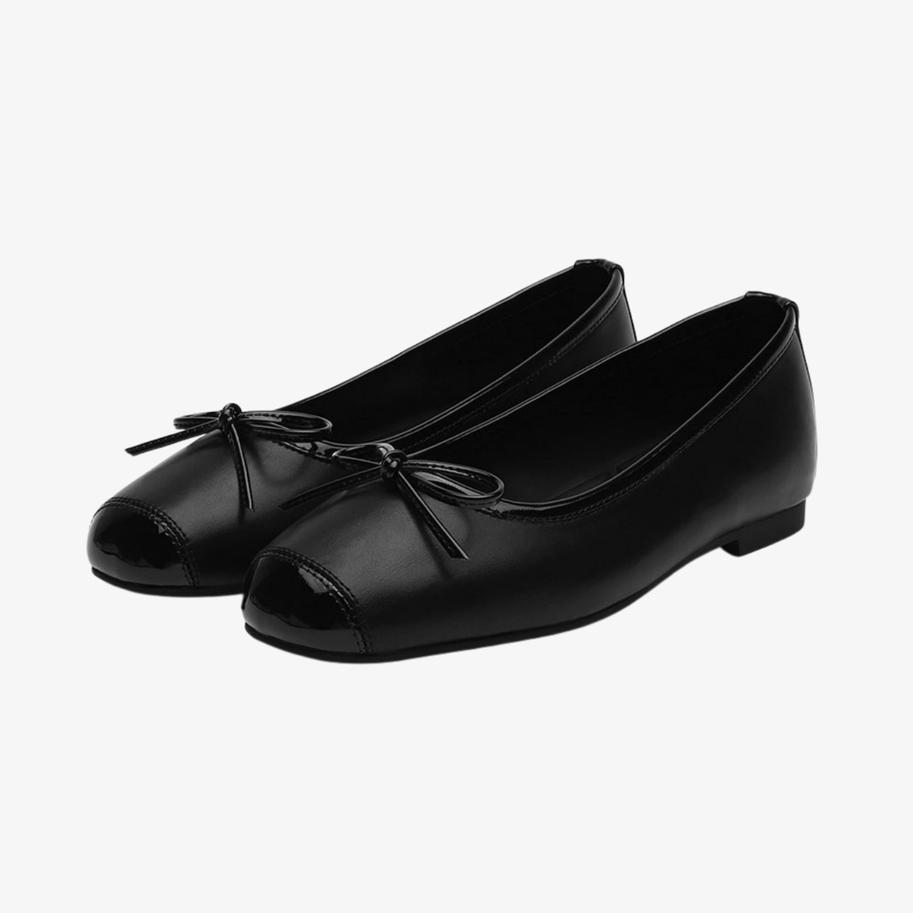 Kate Enamel Ribbon Flats (1cm)