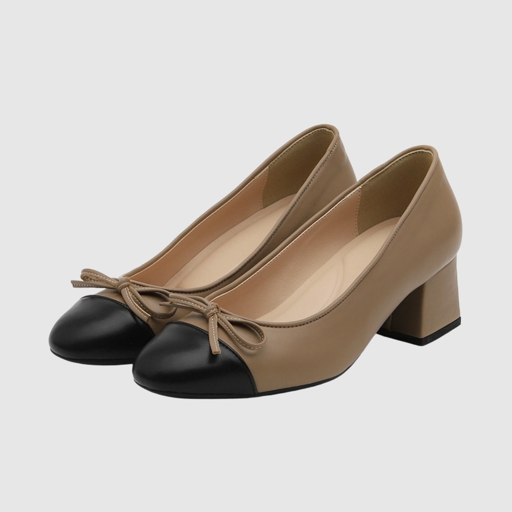 Lenoa Round Ribbon Pumps (5cm)