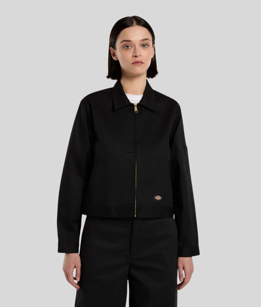 [DK0A879GBLK10XL000] Unlined Cropped Eisenhower Jacket Rec Women 