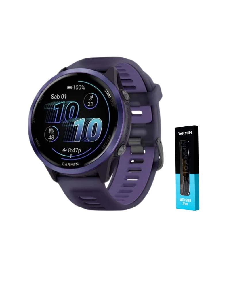 [010-02971-42] Forerunner 570 - 47mm Wifi, GPS (PURPLE/INDIGO) | Free Extra Strap