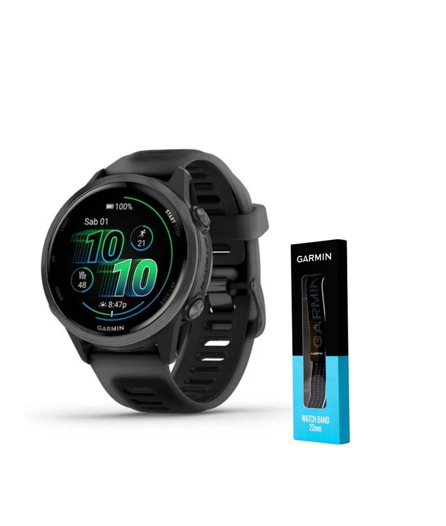 [010-02970-40] Forerunner 570 - 42mm Wifi, GPS (BLACK) | Free Extra Strap