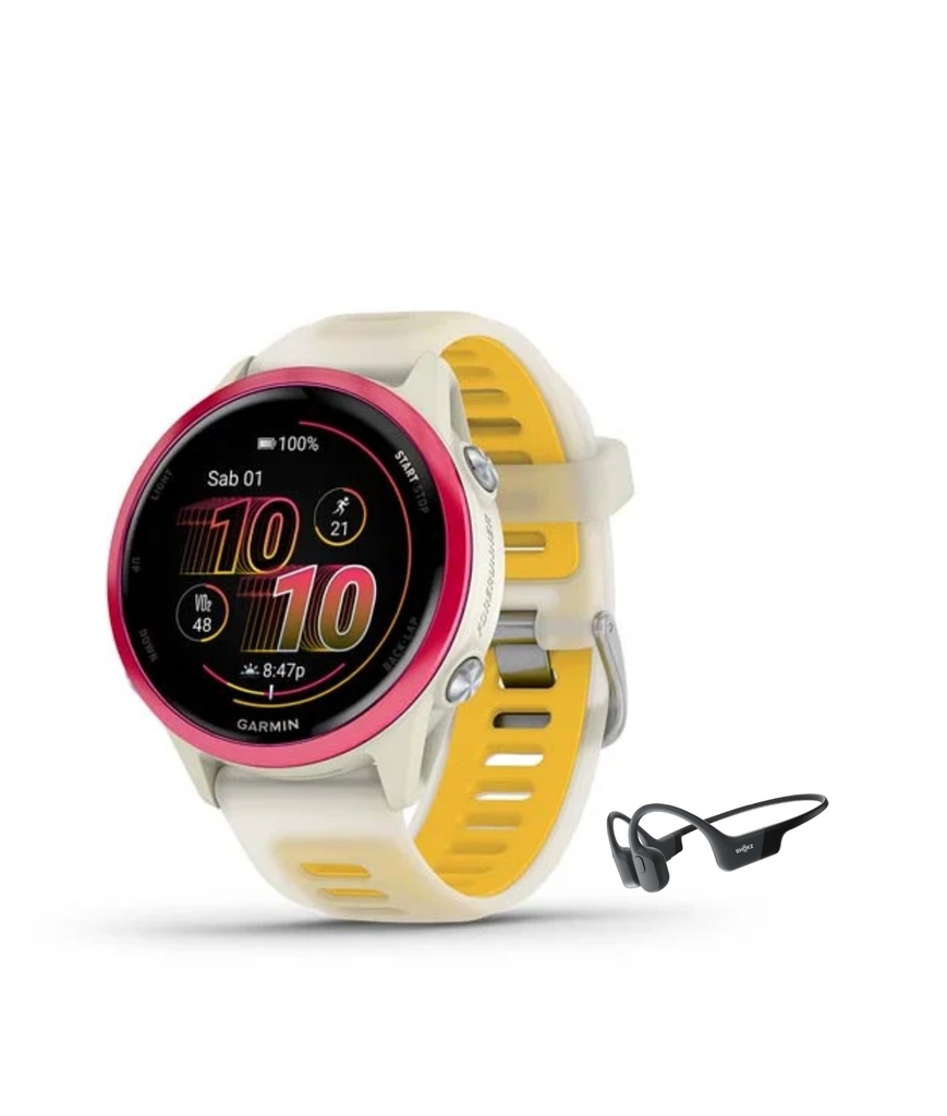 [010-02970-42] Forerunner 570 - 42mm Wifi, GPS (BONE/RASPBERRY/MANGO) | Free AfterShokz Open Run